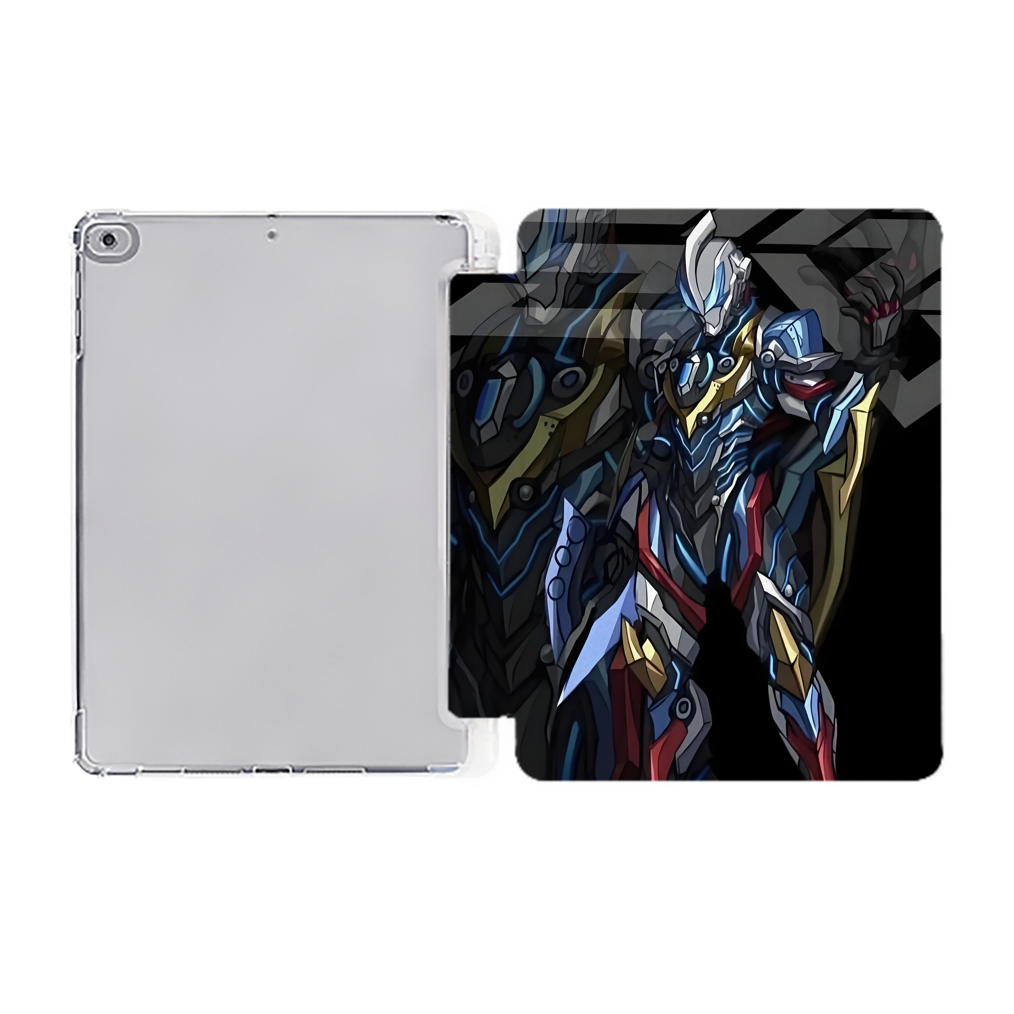 （画像用） ウルトラマン Ultraman IPad ケース ペン収納付き 三つ折りスタンド PUレザー×シリコン 対応機種9.5/10.5/10.9インチ